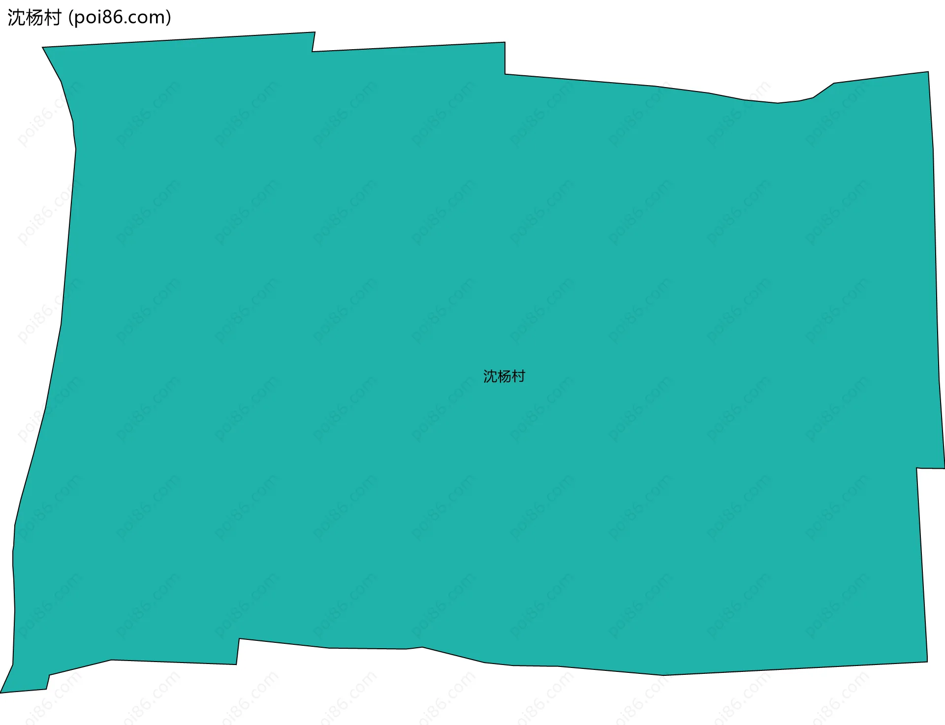 沈杨村边界地图