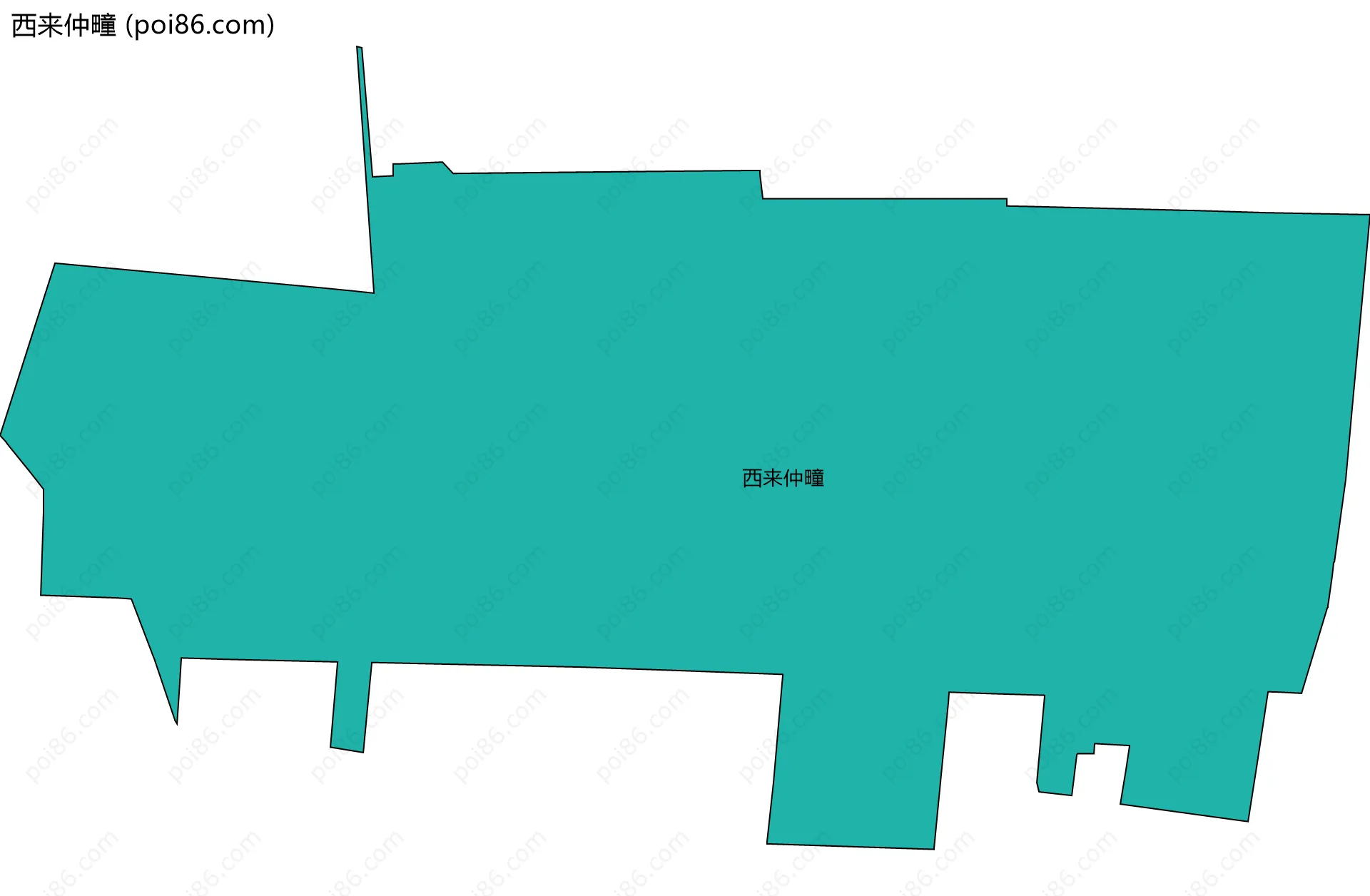 西来仲疃边界地图
