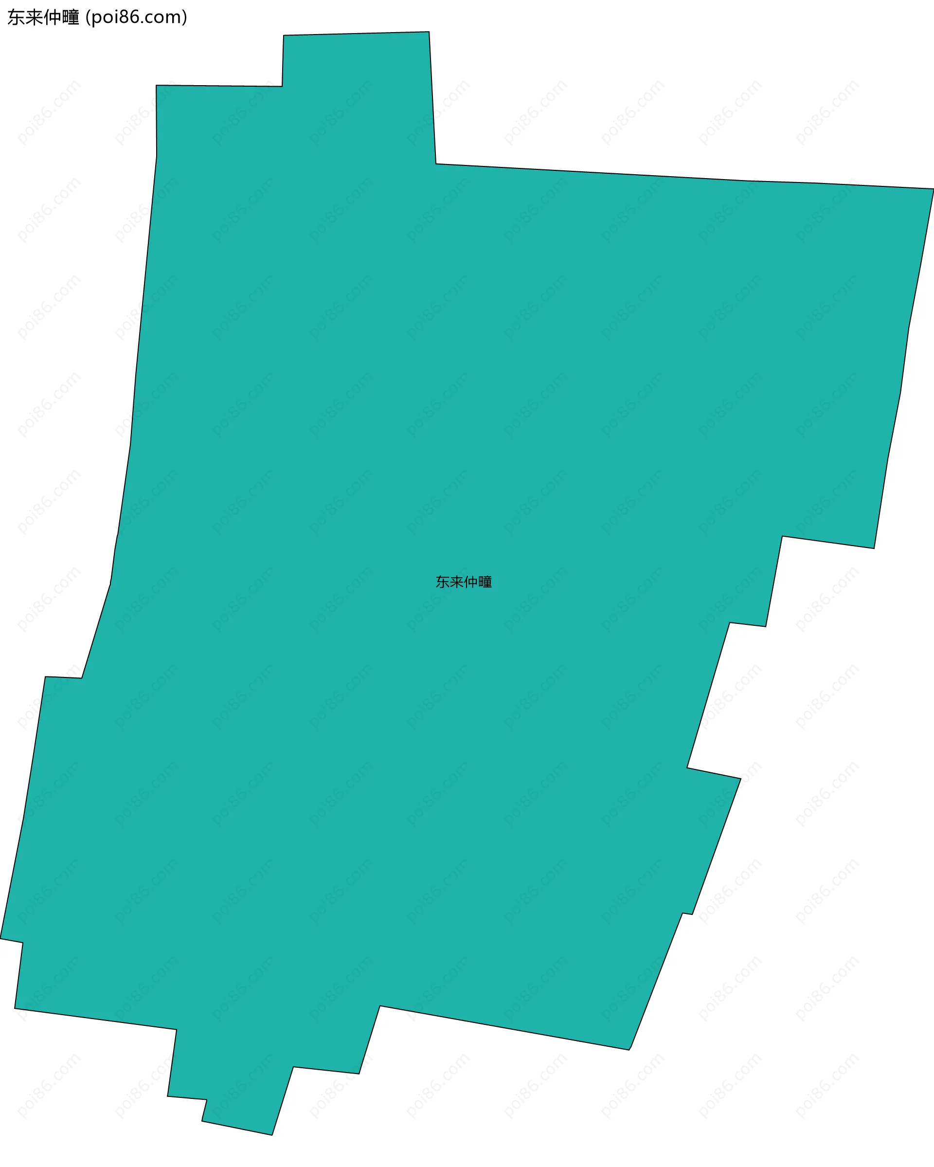 东来仲疃边界地图