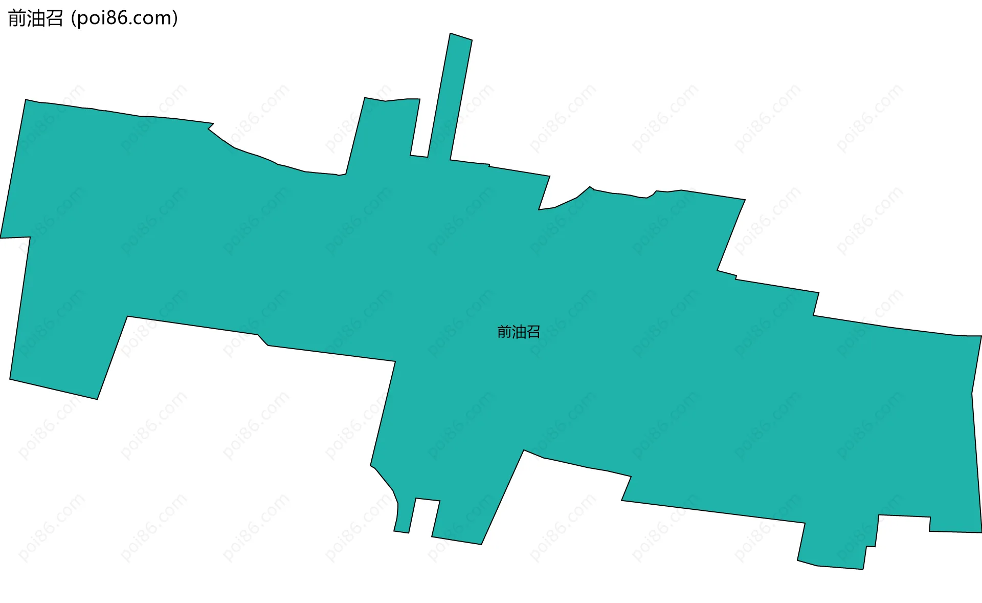 前油召边界地图