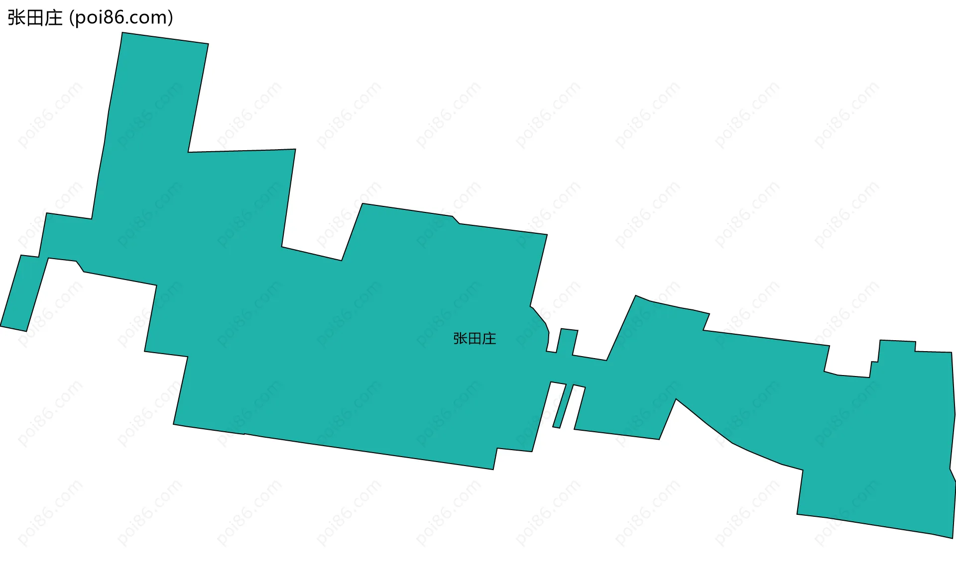 张田庄边界地图