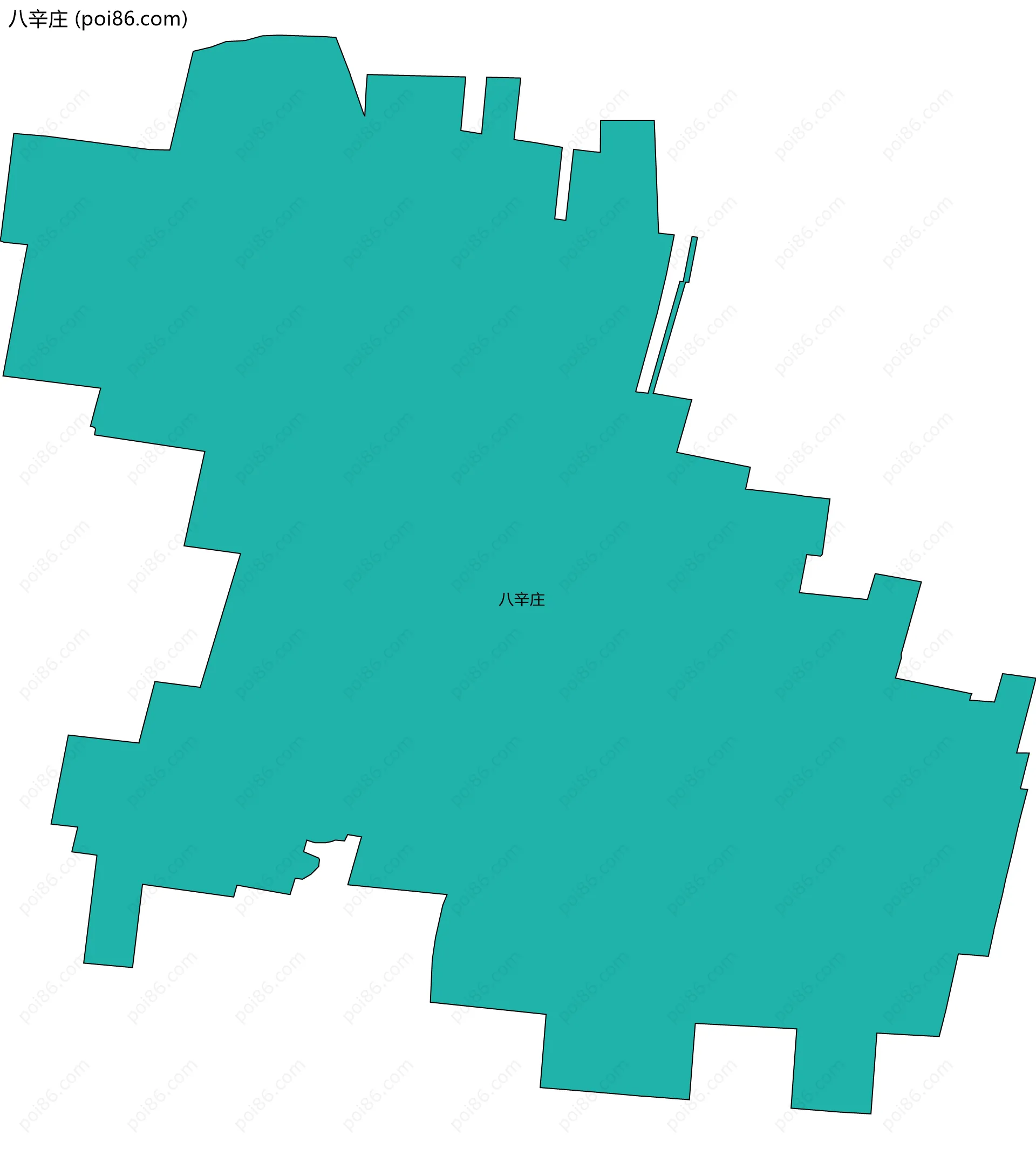 八辛庄边界地图