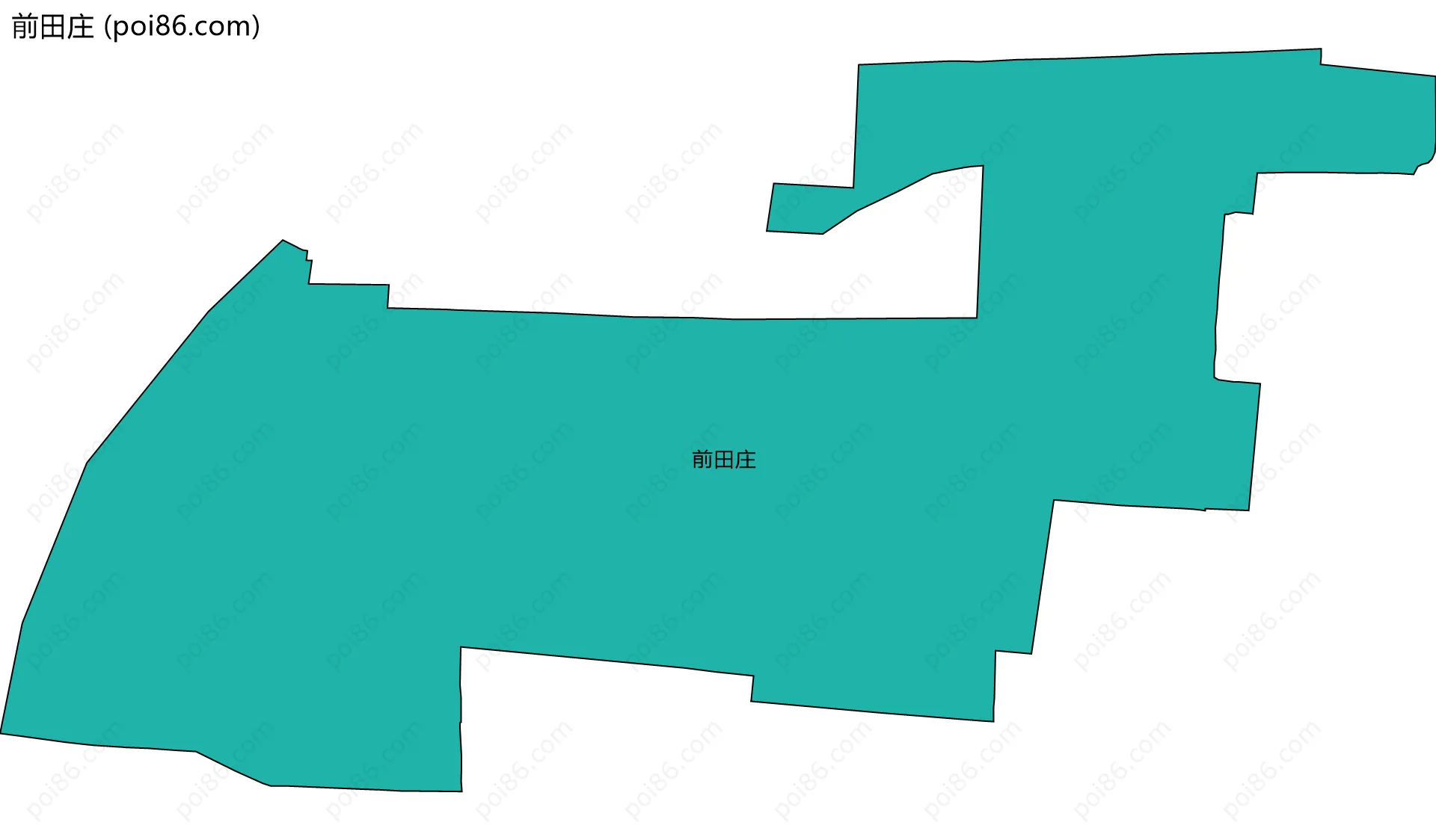 前田庄边界地图