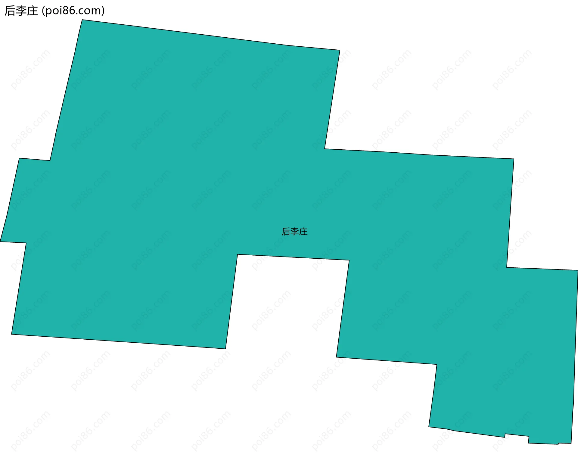 后李庄边界地图