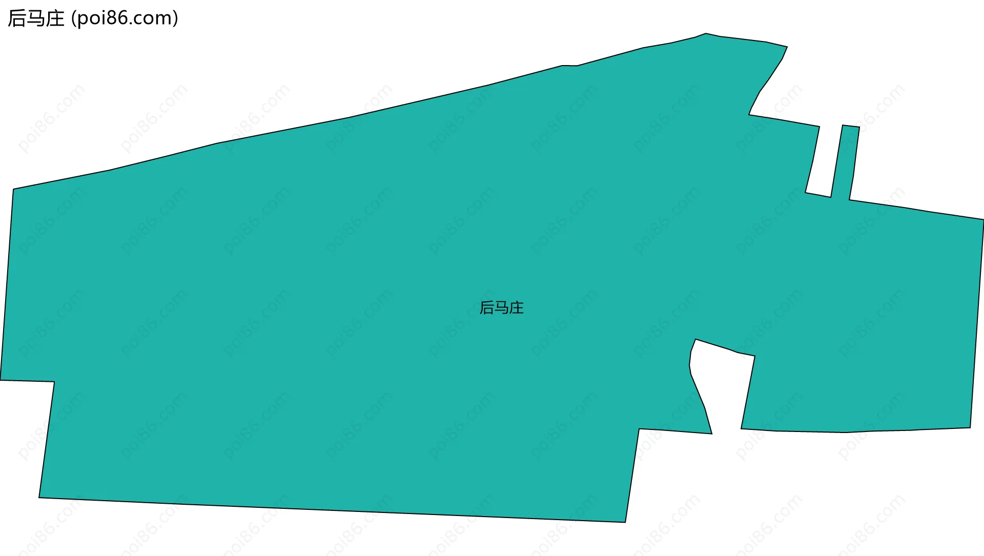 后马庄边界地图