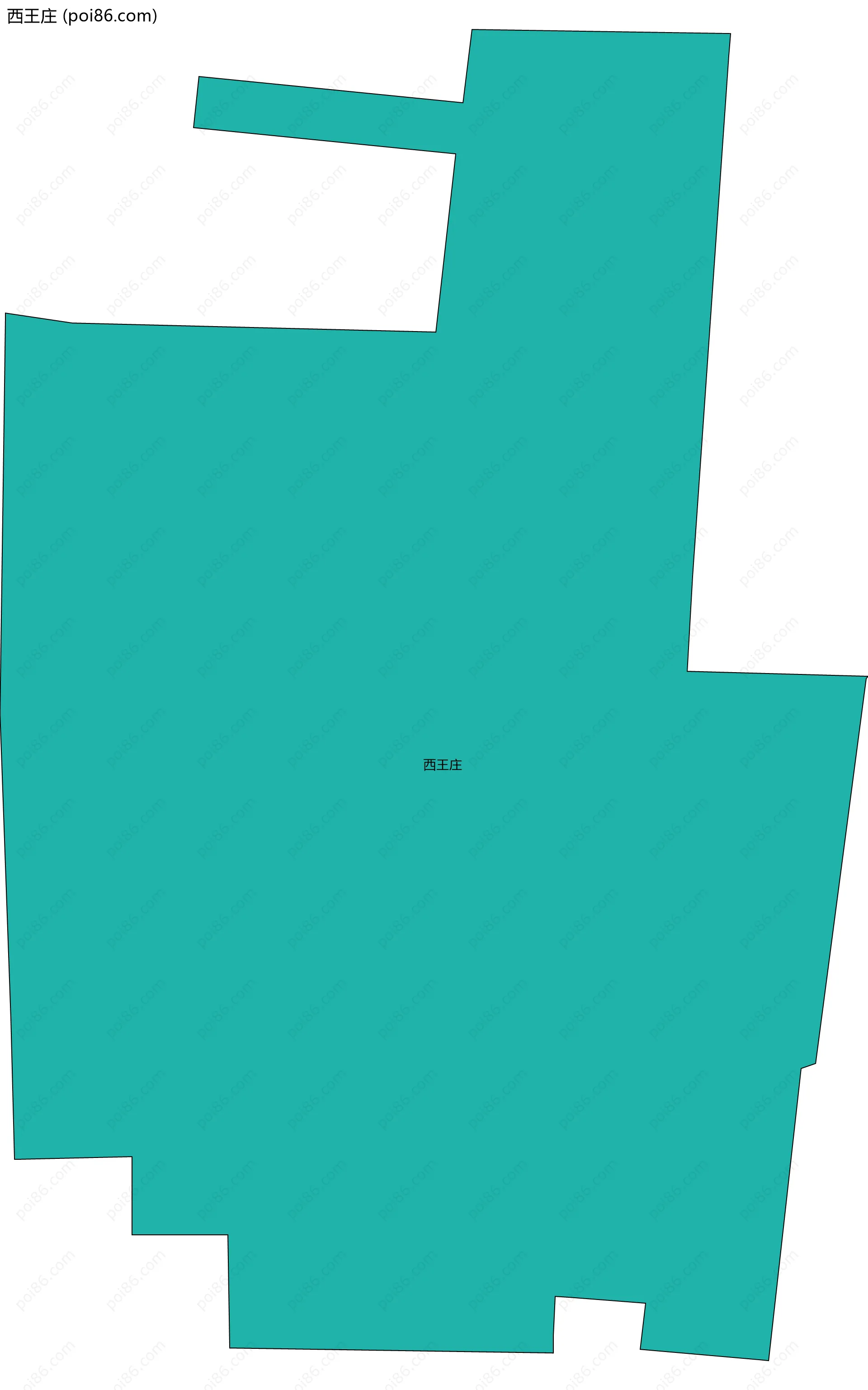 西王庄边界地图