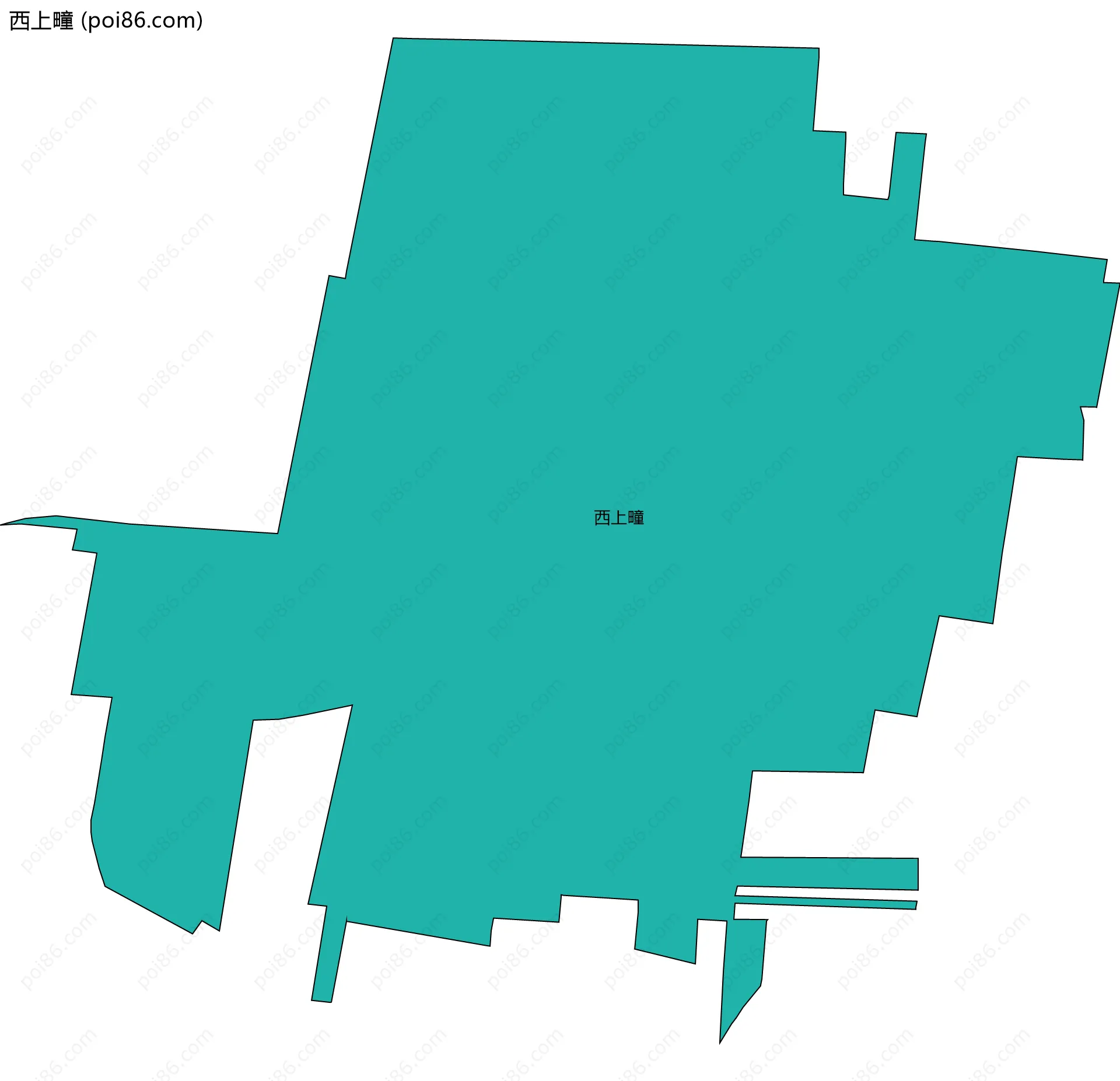 西上疃边界地图