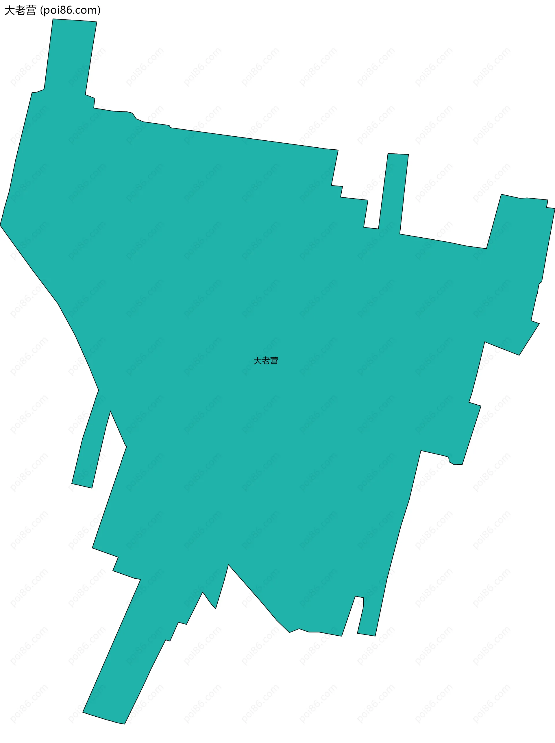 大老营边界地图