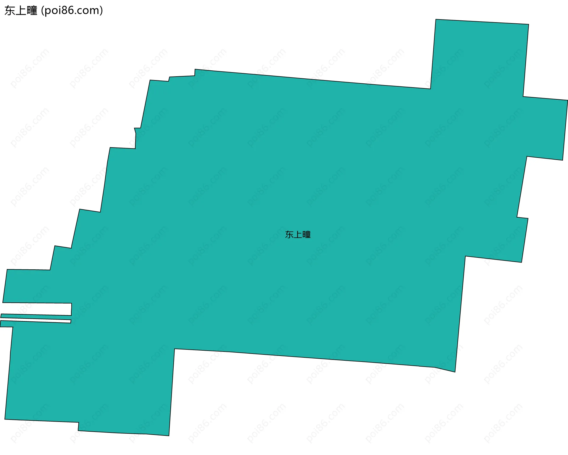 东上疃边界地图