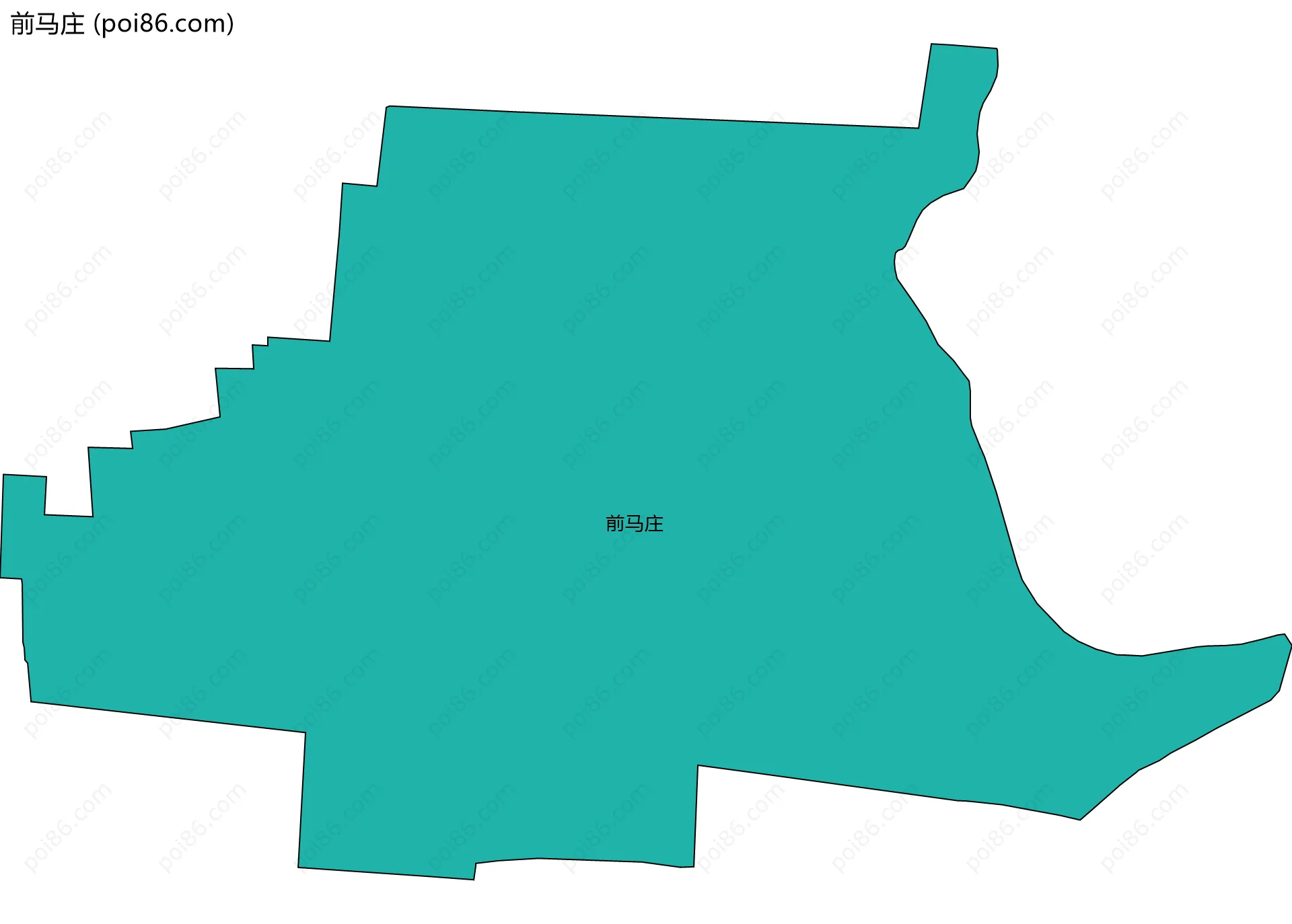 前马庄边界地图