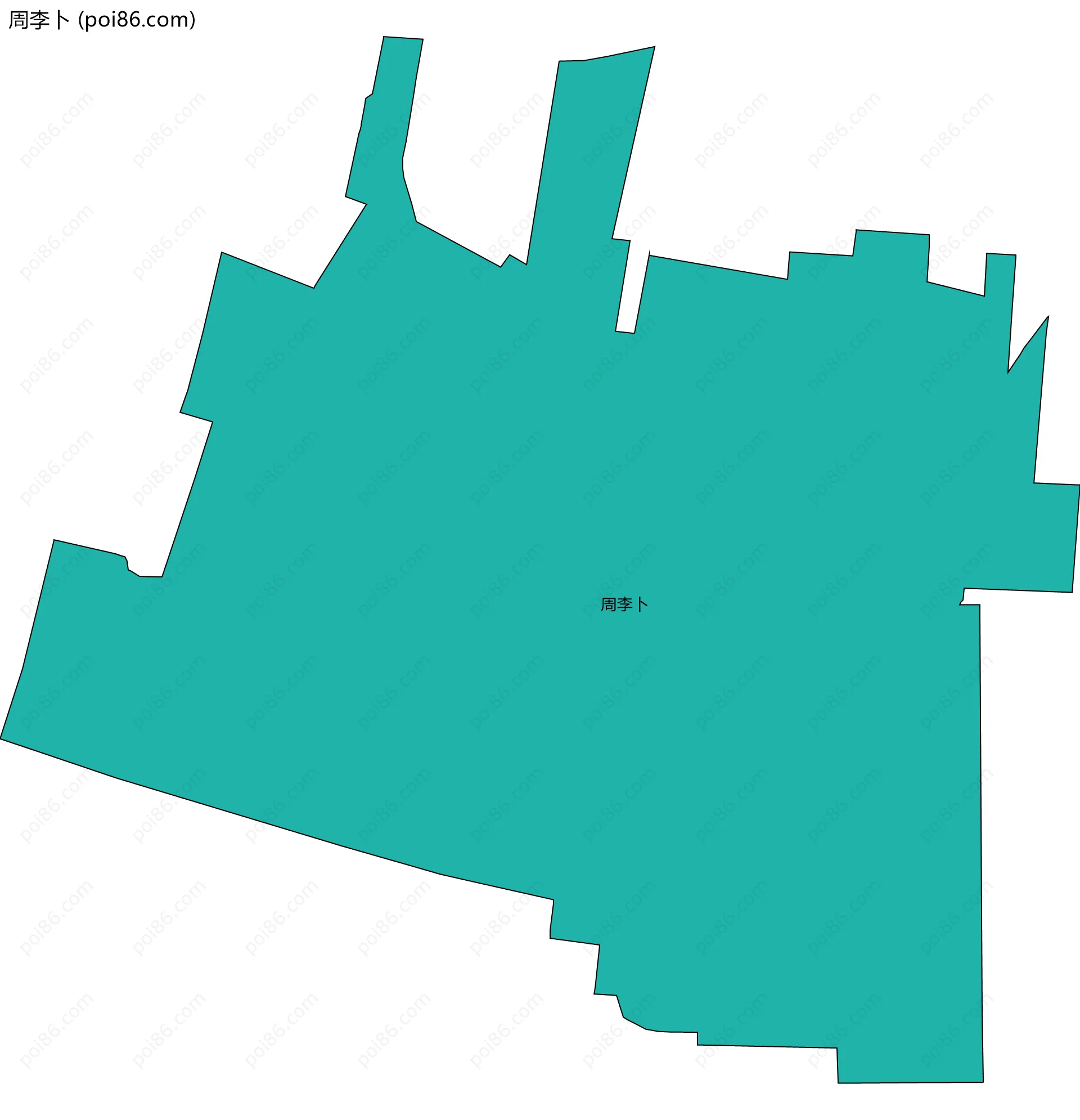 周李卜边界地图