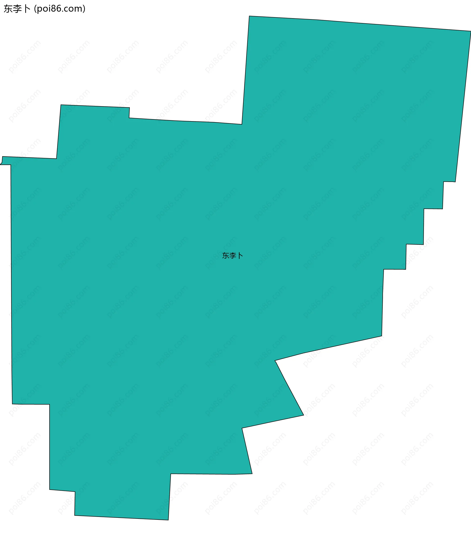 东李卜边界地图