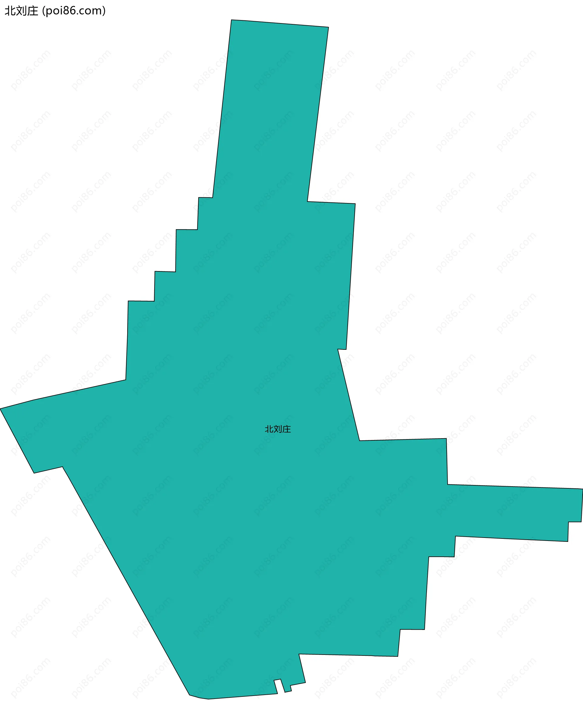 北刘庄边界地图