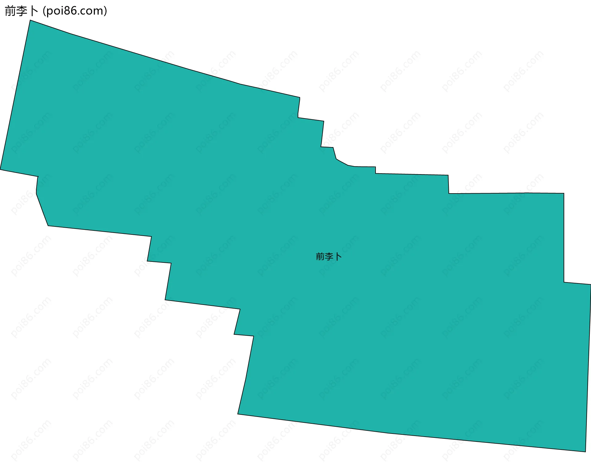 前李卜边界地图