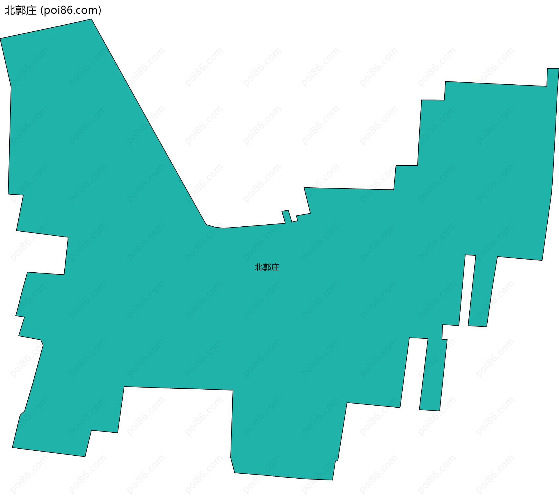 北郭庄边界地图