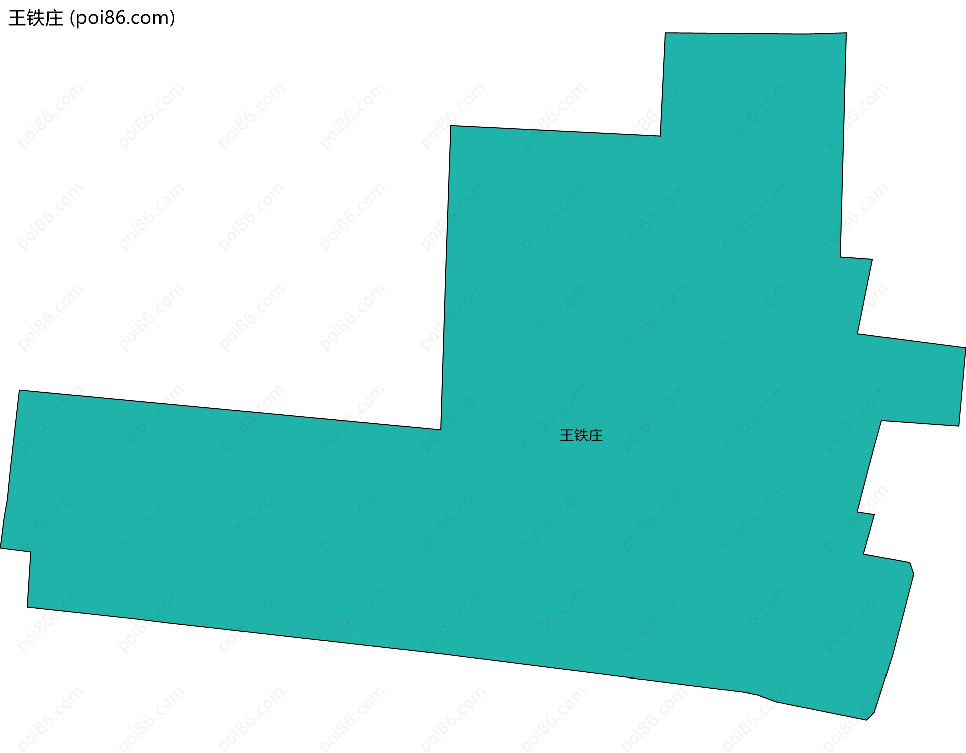 王铁庄边界地图