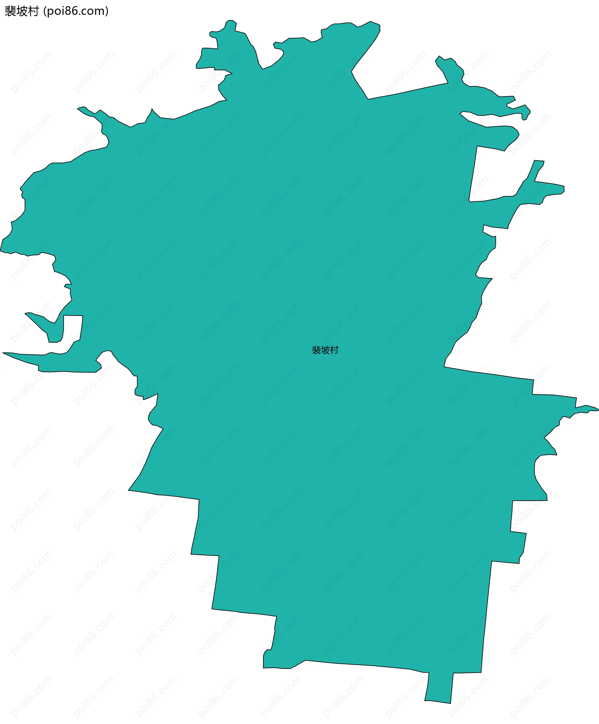 裴坡村边界地图