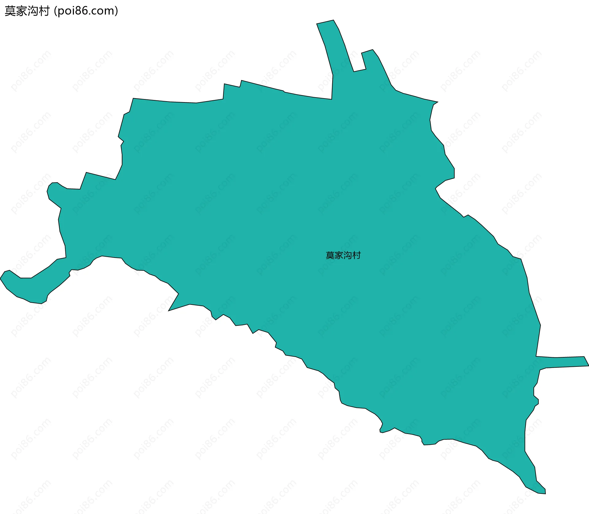 莫家沟村边界地图