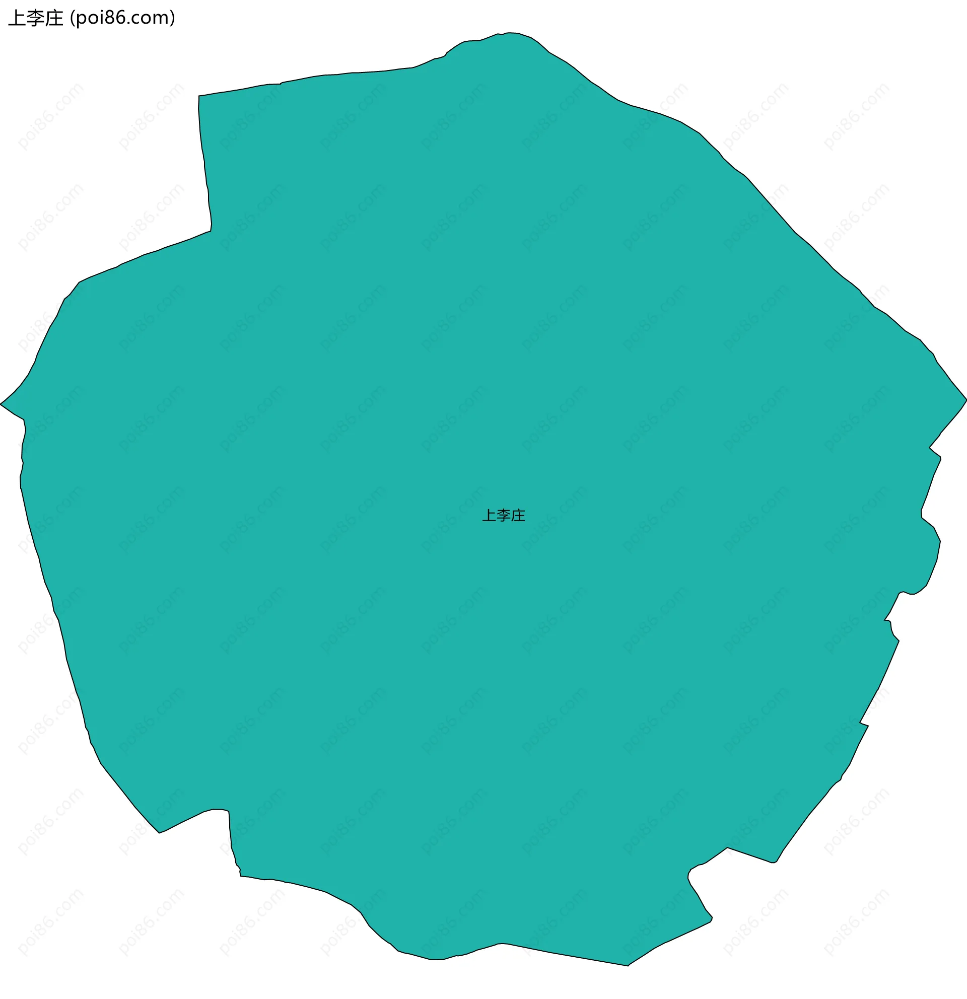 上李庄边界地图