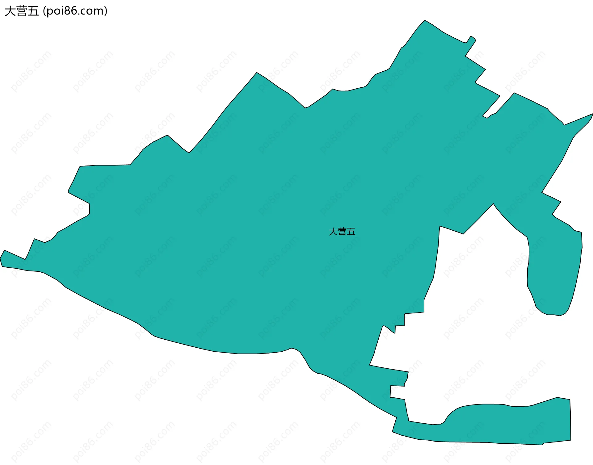大营五边界地图