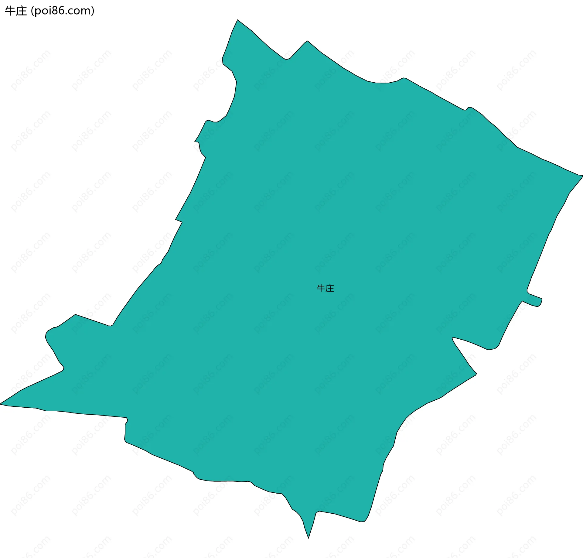 牛庄边界地图