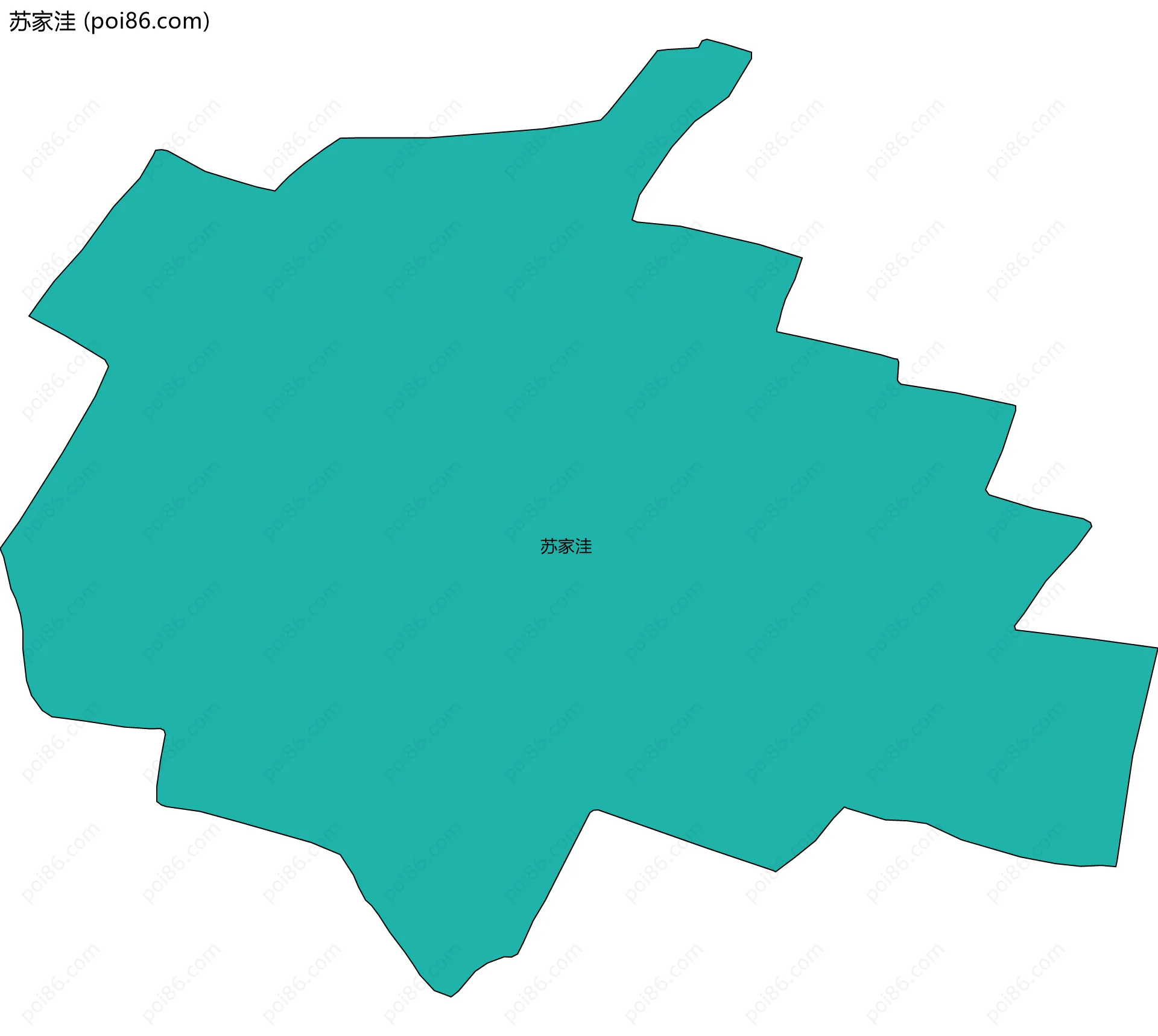 苏家洼边界地图