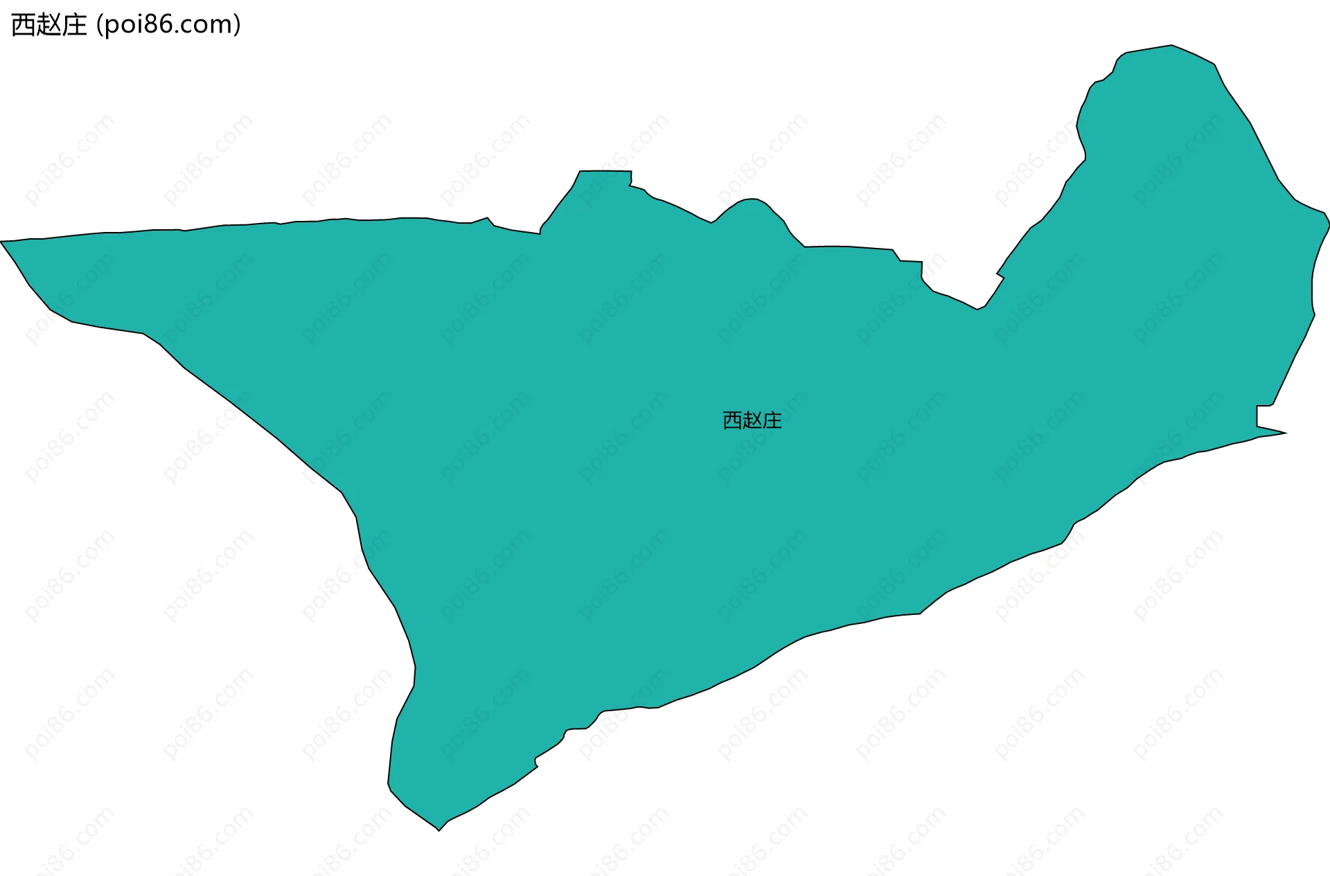 西赵庄边界地图