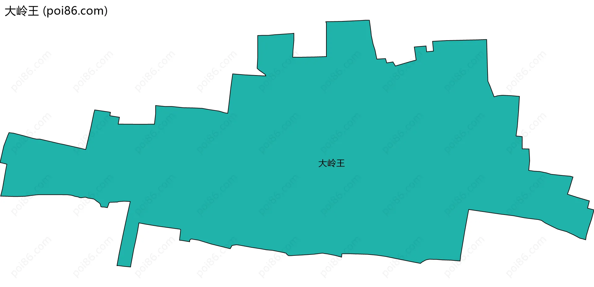 大岭王边界地图
