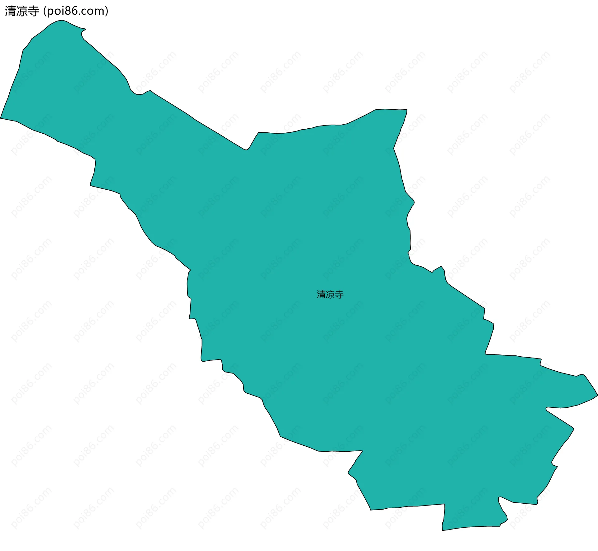 清凉寺边界地图