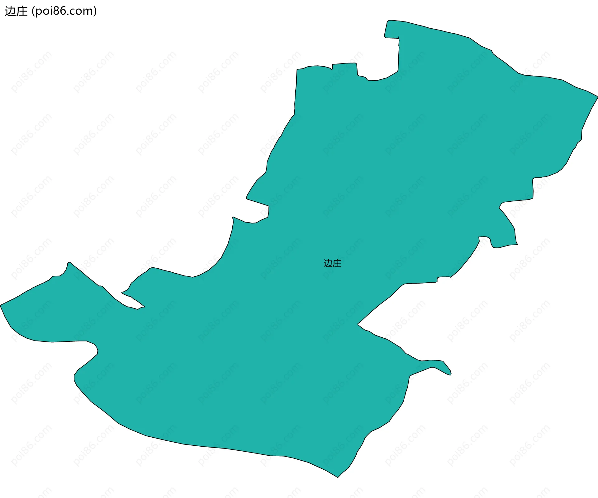 边庄边界地图