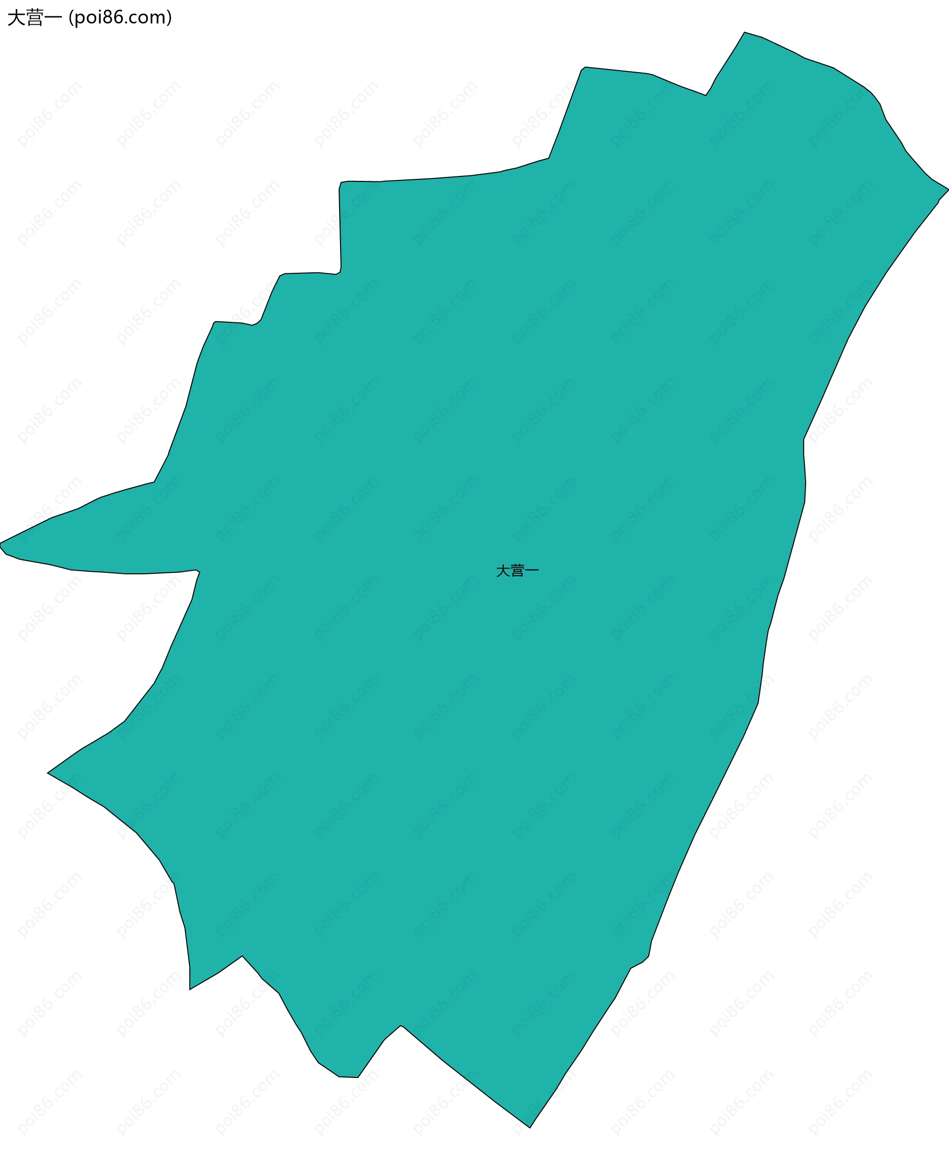 大营一边界地图