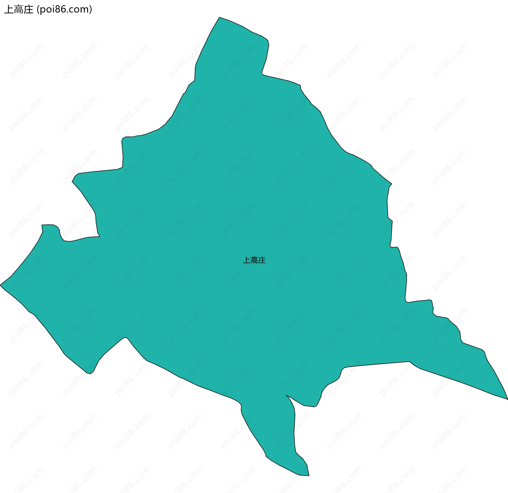 上高庄边界地图