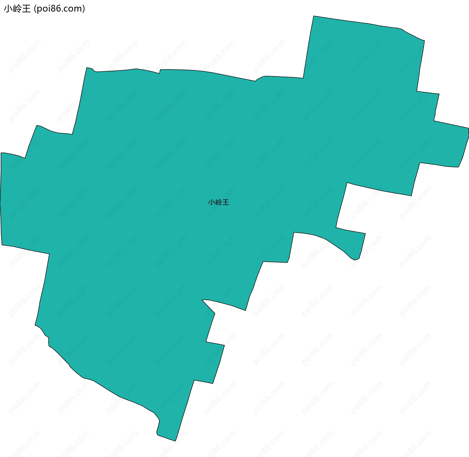 小岭王边界地图