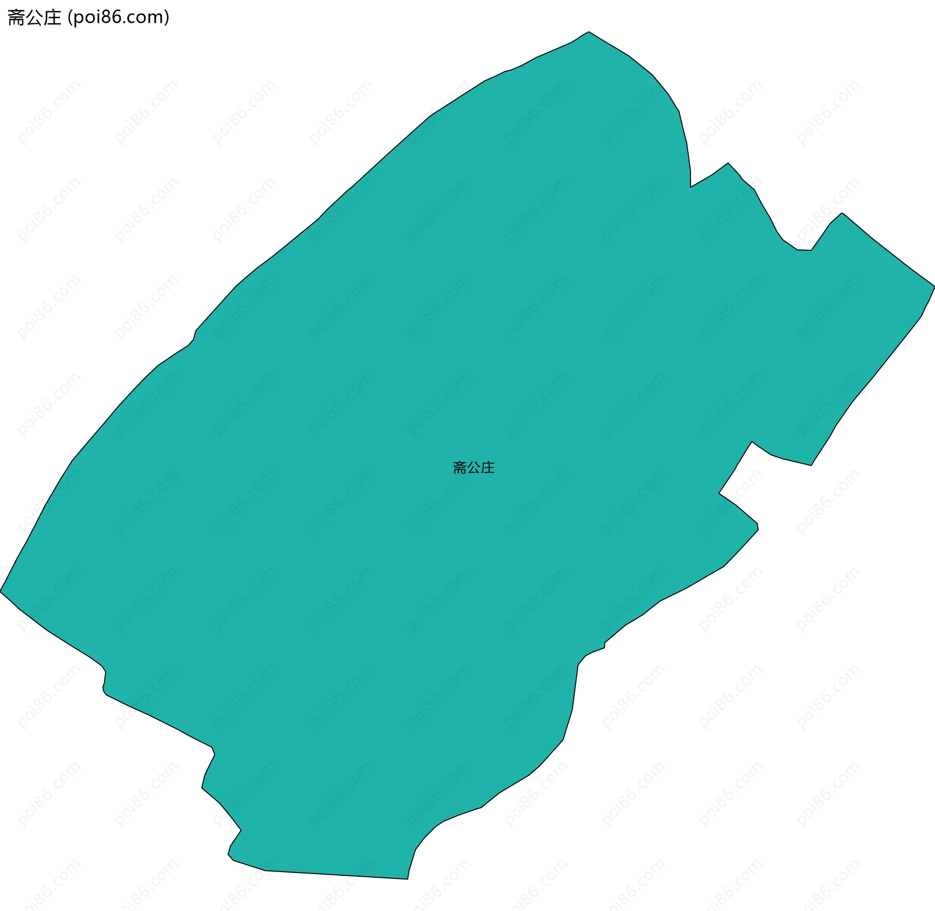 斋公庄边界地图