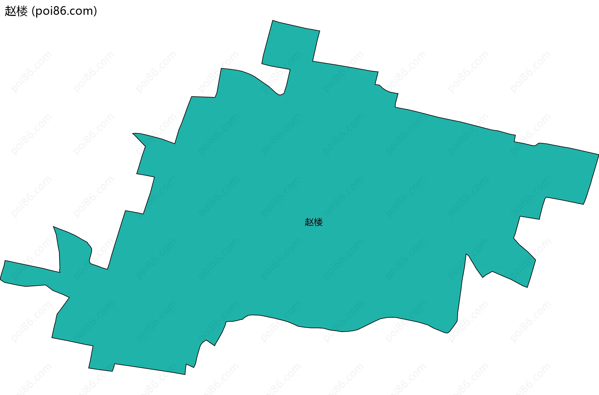 赵楼边界地图