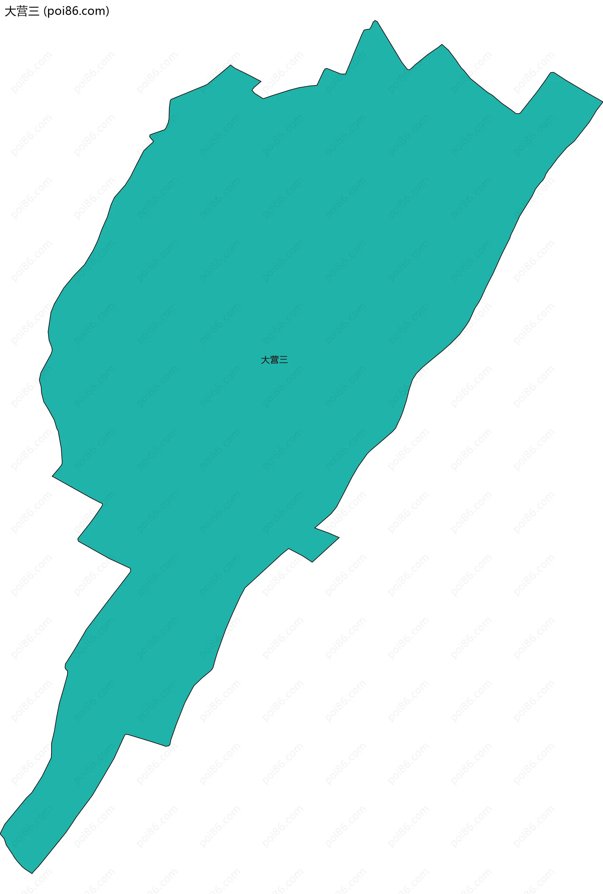 大营三边界地图