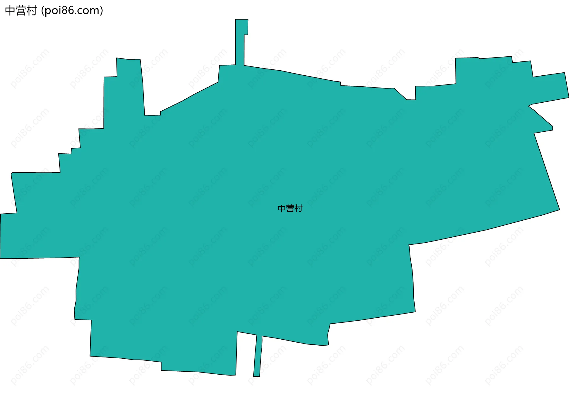 中营村边界地图