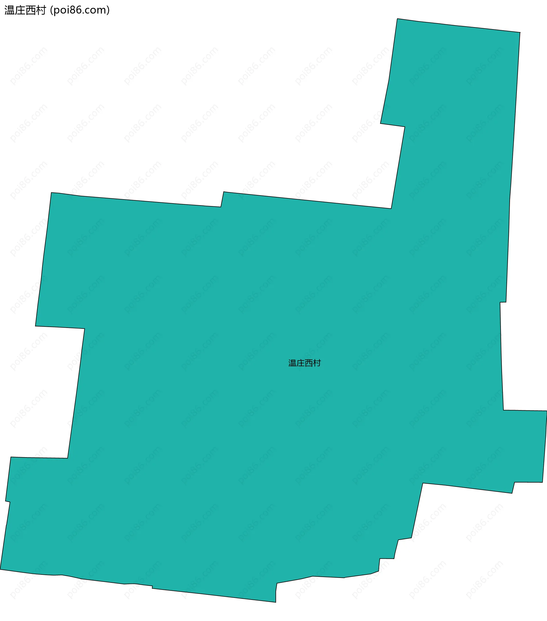 温庄西村边界地图