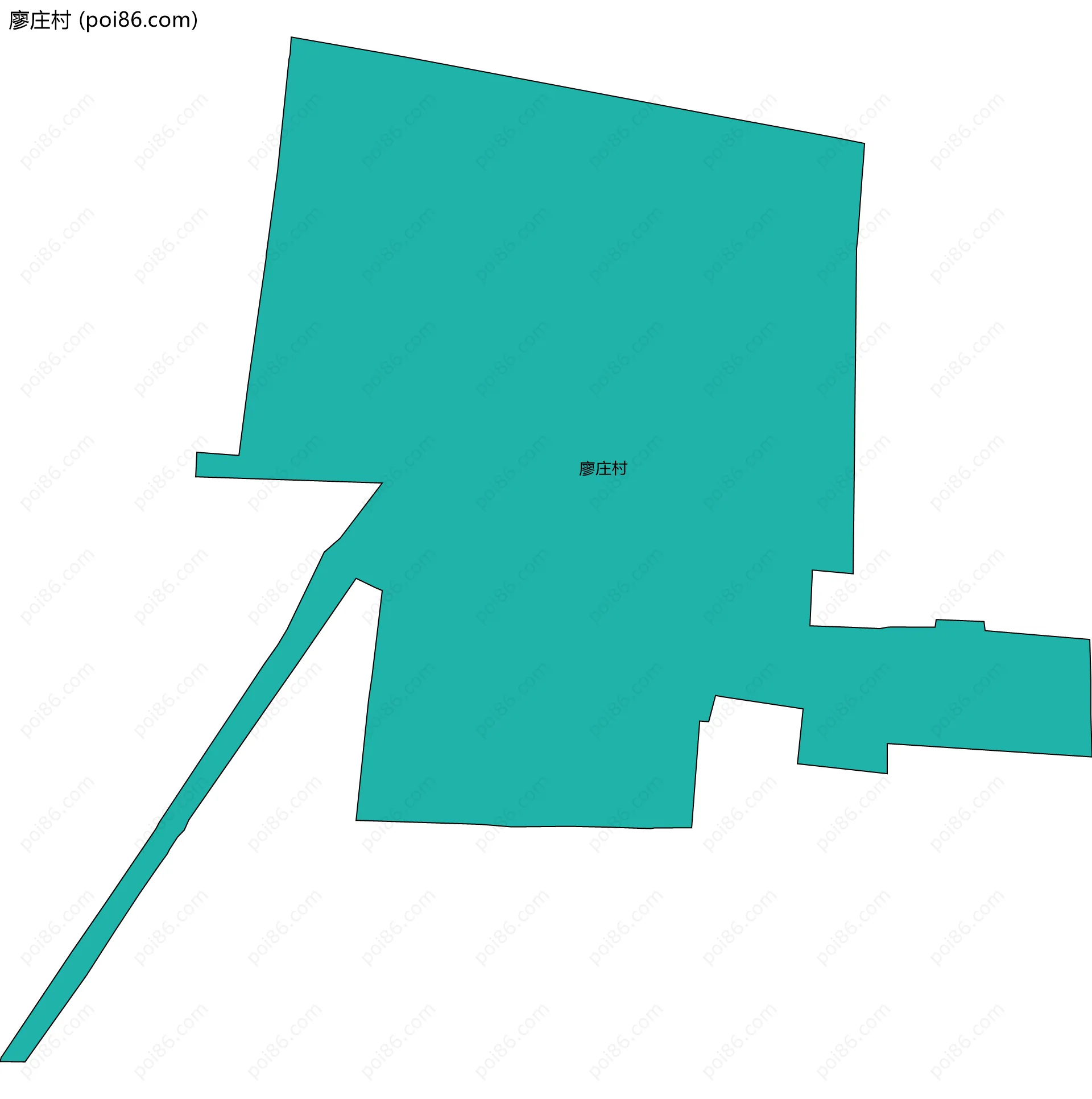 廖庄村边界地图