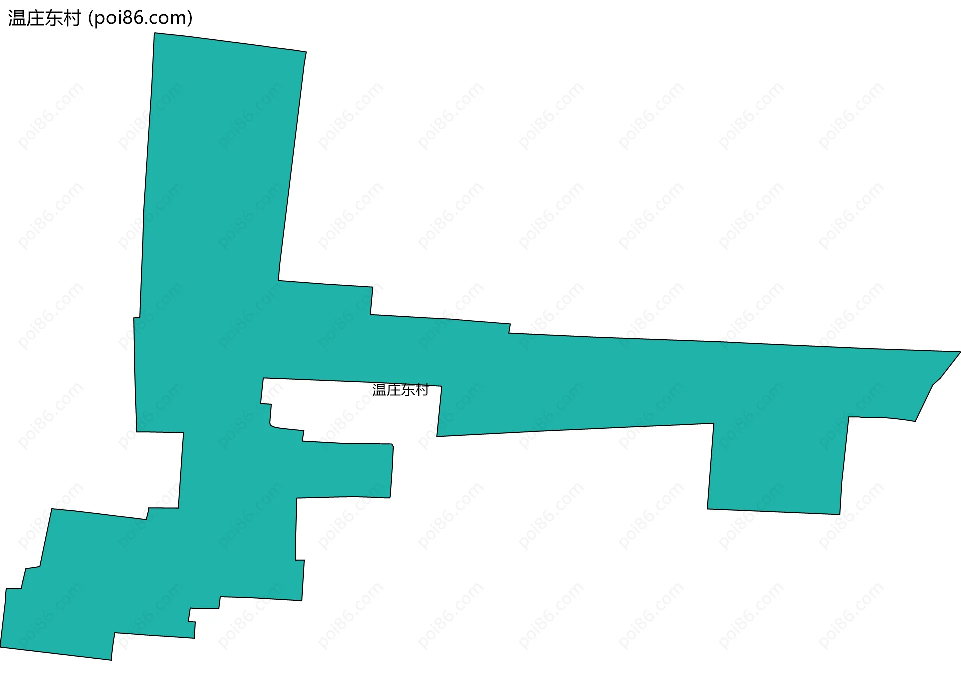 温庄东村边界地图