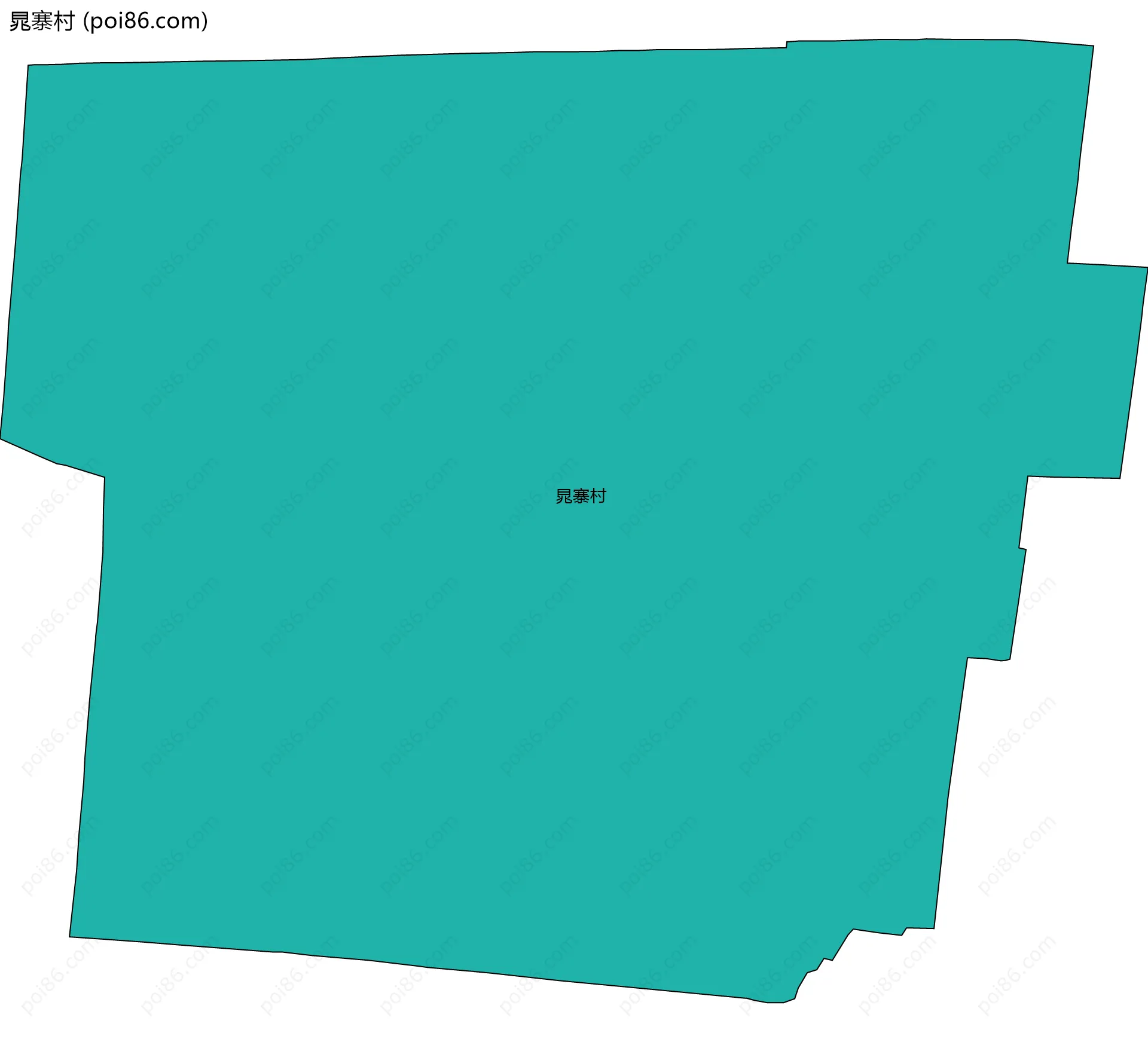 晁寨村边界地图