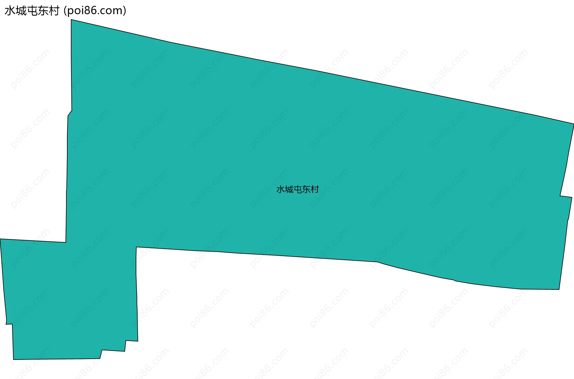 水城屯东村边界地图