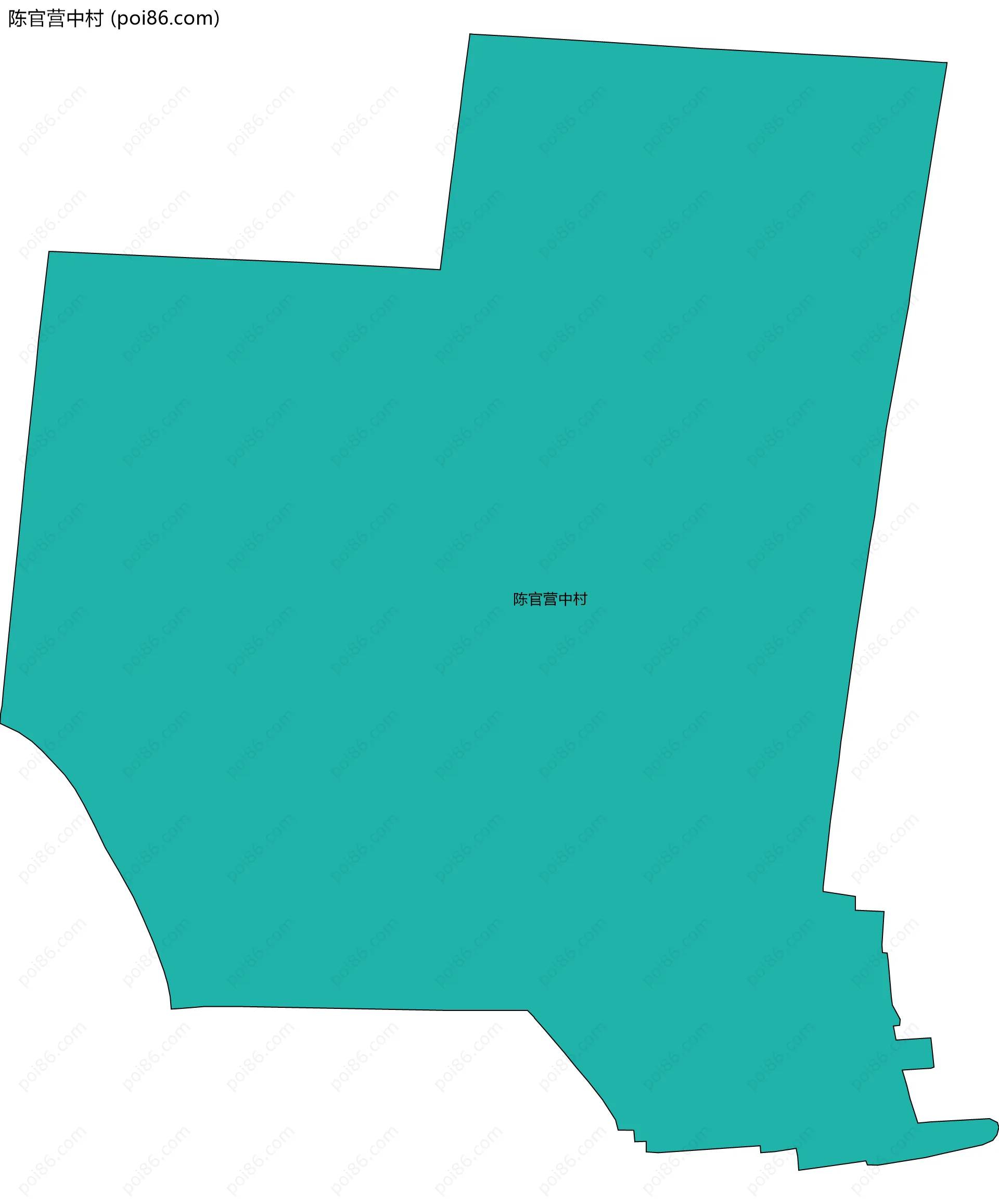 陈官营中村边界地图
