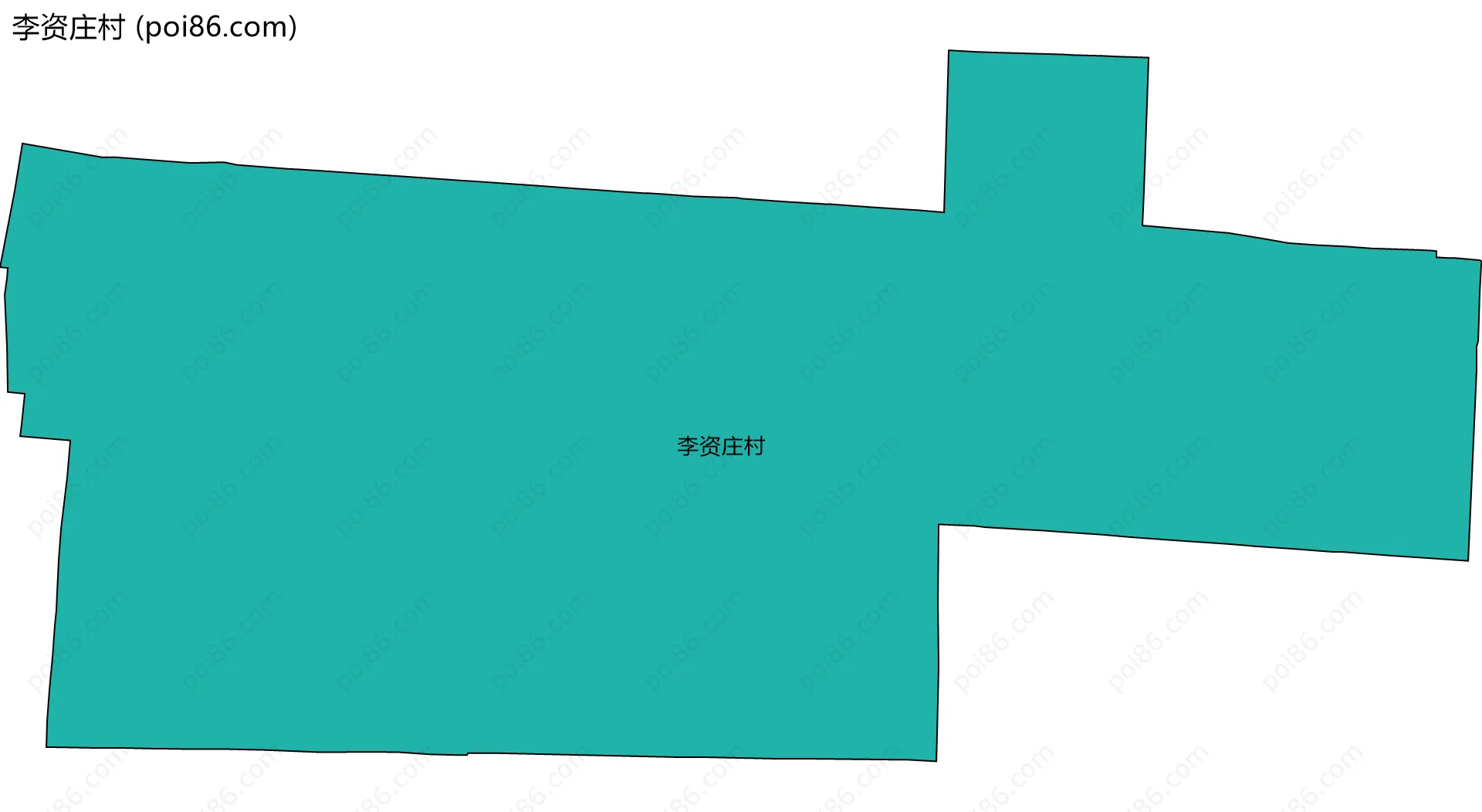 李资庄村边界地图