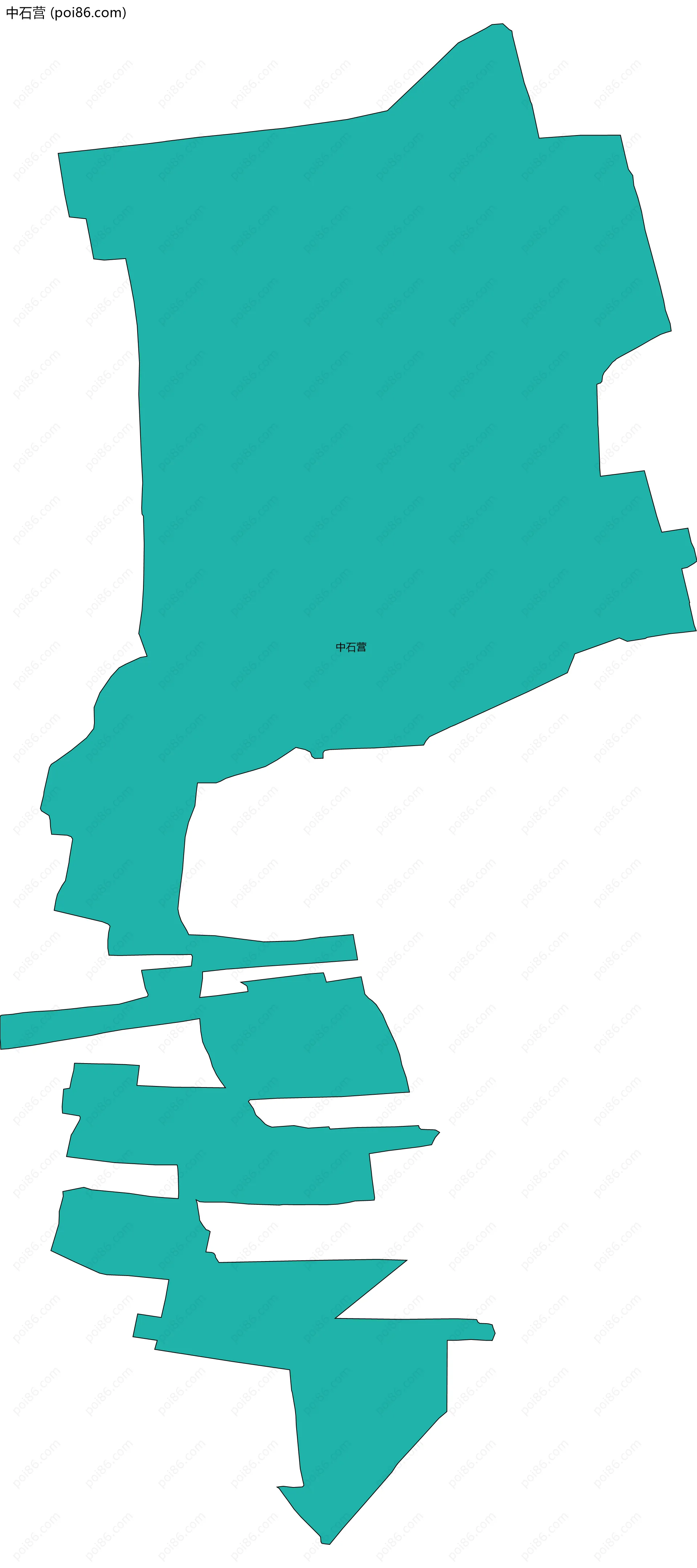 中石营边界地图