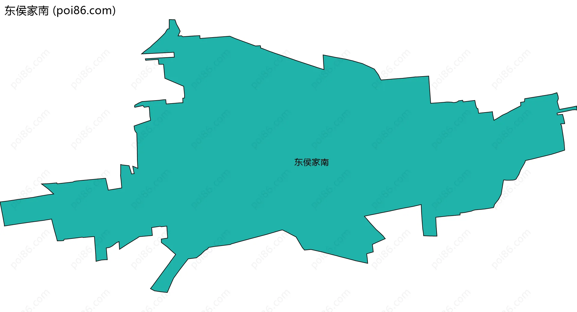 东侯家南边界地图