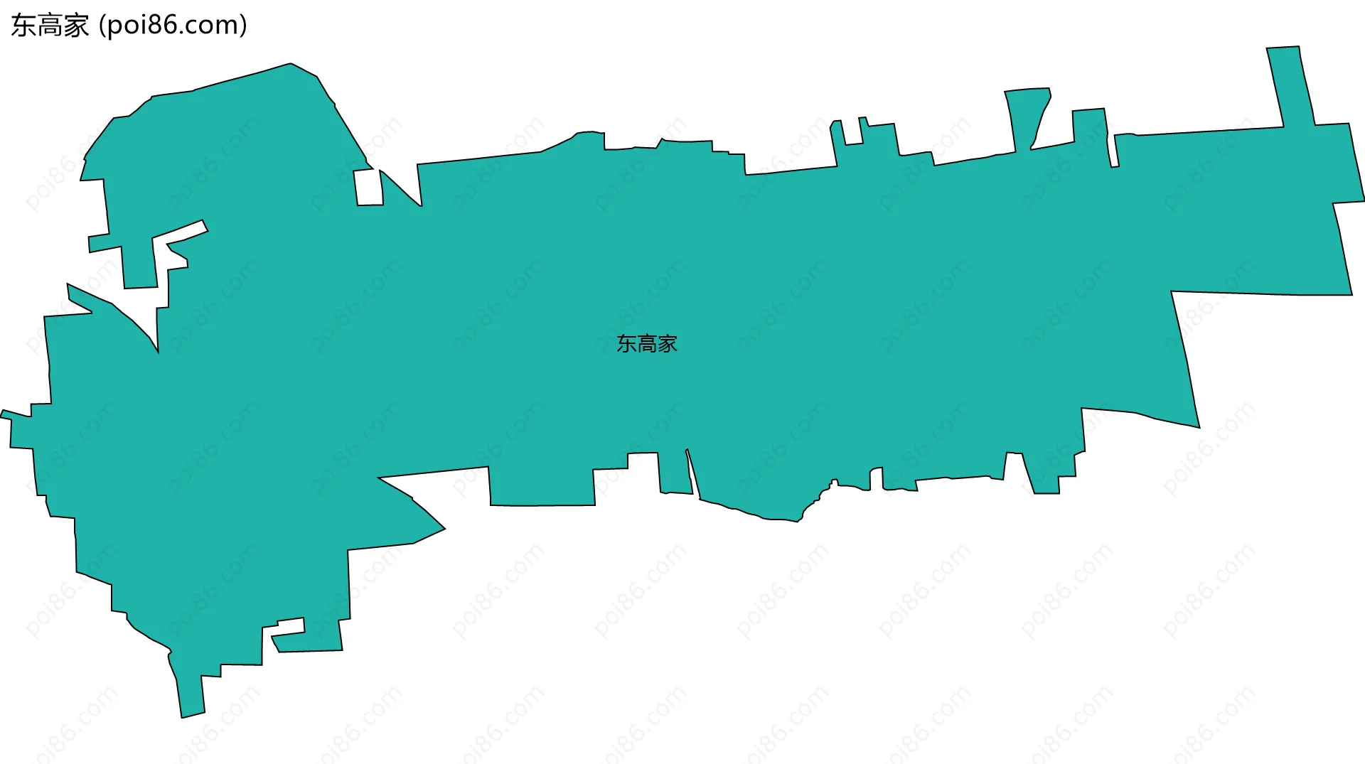东高家边界地图