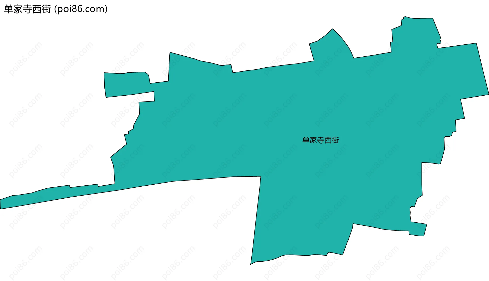 单家寺西街边界地图