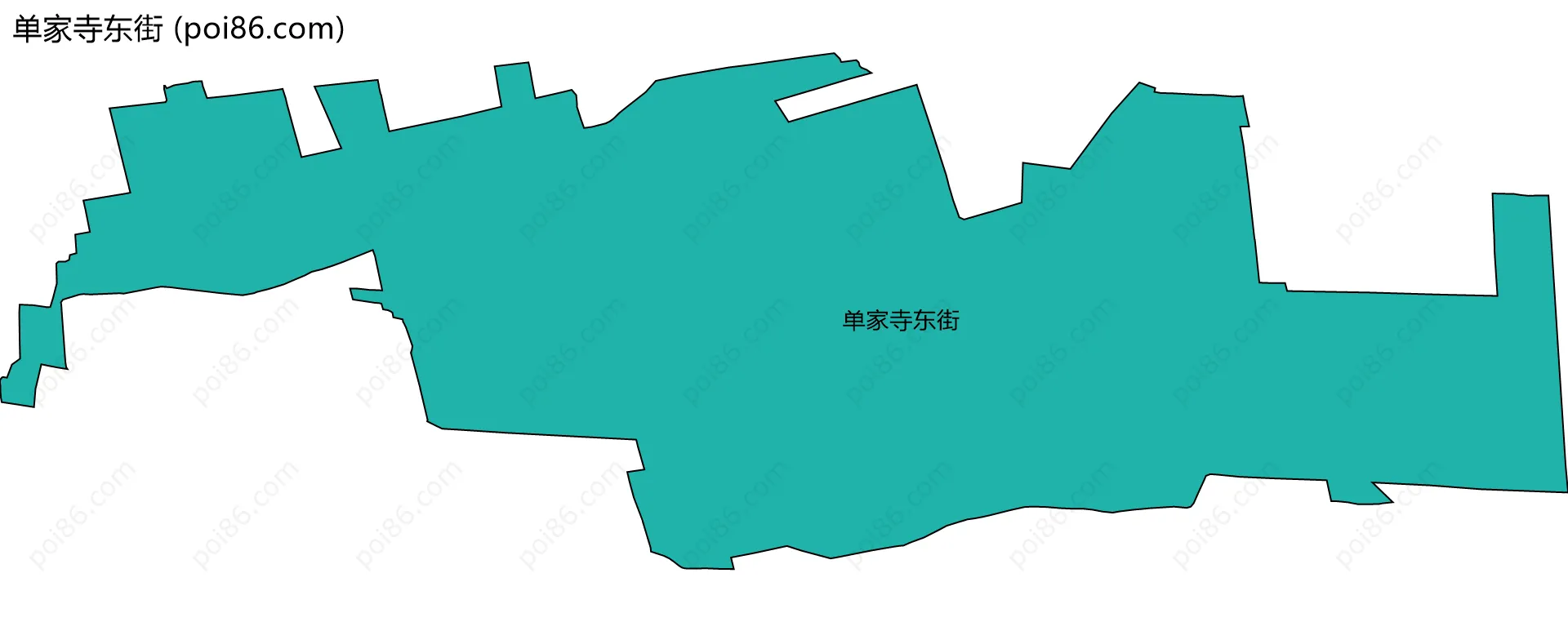 单家寺东街边界地图