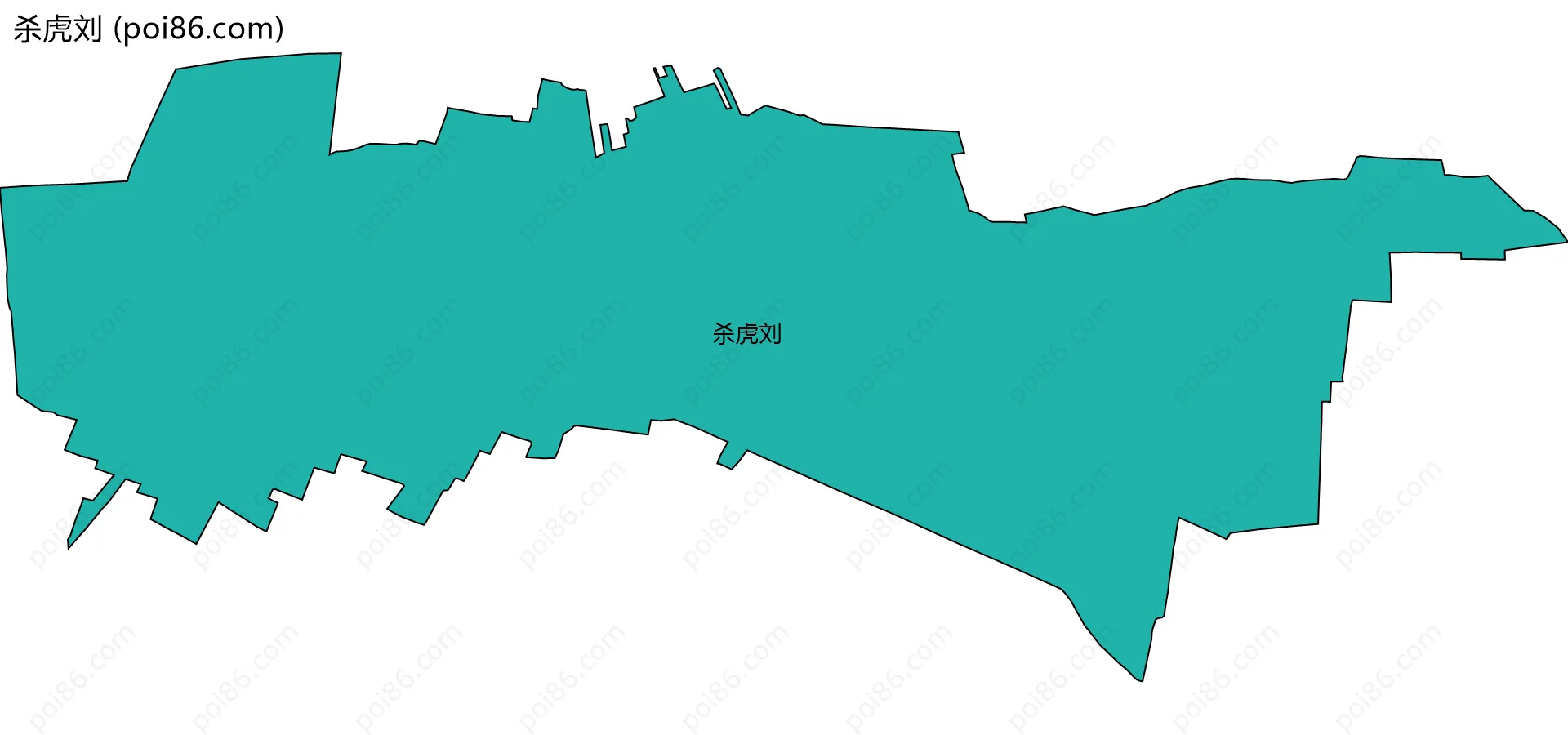 杀虎刘边界地图